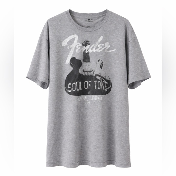 Fender Other - Fender Soul of Tone Guitar Graphic Band Tee Gray Vintage Retro Style Men’s XXL